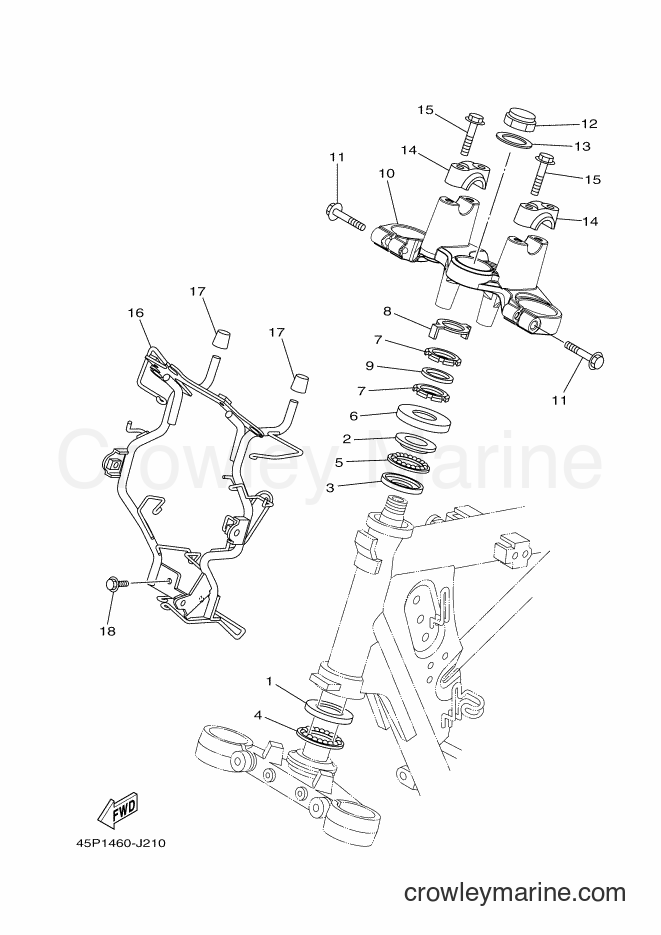 2012 Street Bike FZ16 - FZ16 (45P2) [010] - STEERING