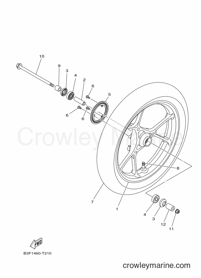 2018 Street Bike GDS125-I - GDS125-I (B3F1) [010] - FRONT WHEEL