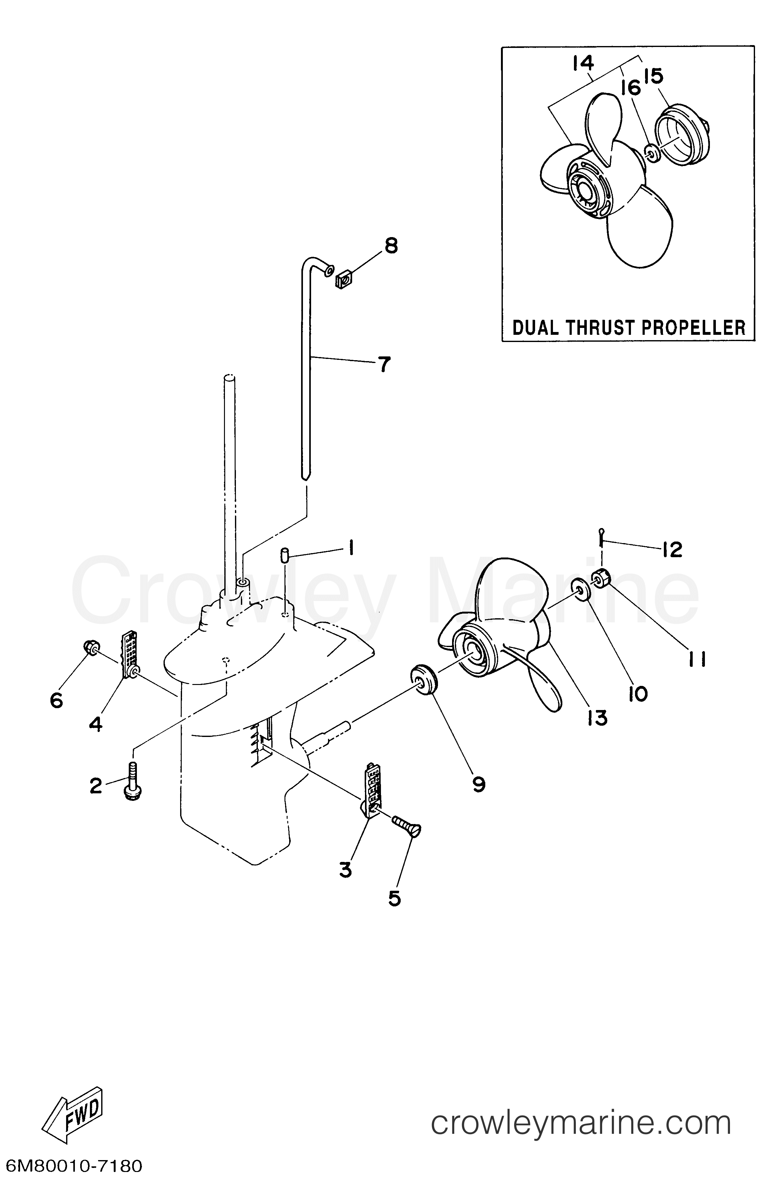 Yamaha Motors 8MSHA - LOWER CASING DRIVE 2