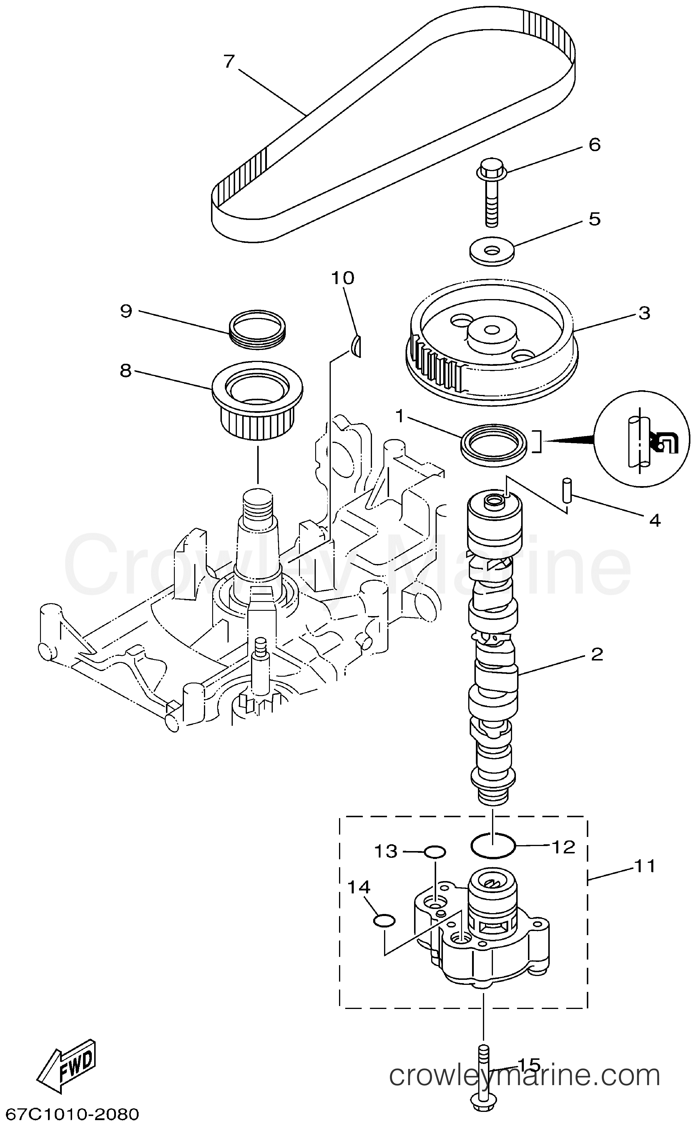 Yamaha Motors F30TLRA - OIL PUMP