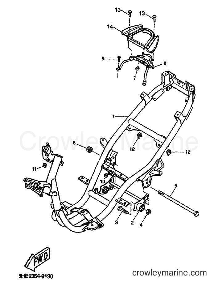1999 Scooter YQ50 - YQ50 (5KH1) [010] - FRAME