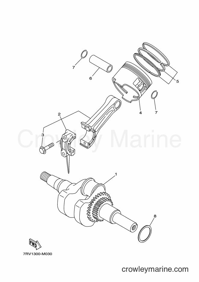 2017 Snowblower YT660 - YT660 (7T02) [010] - CRANKSHAFT & PISTON