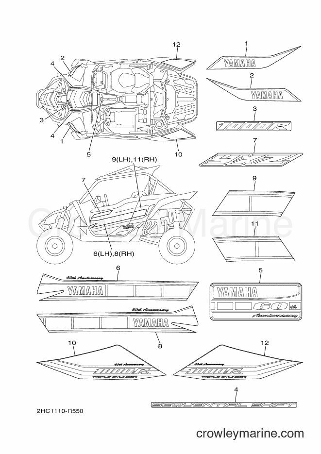 Yamaha Motors YXZ1000ES (2HC2) [010] - GRAPHICS