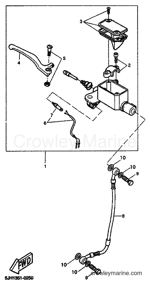 Yamaha Motors EW50 (5JH3) [040] - FRONT MASTER CYLINDER
