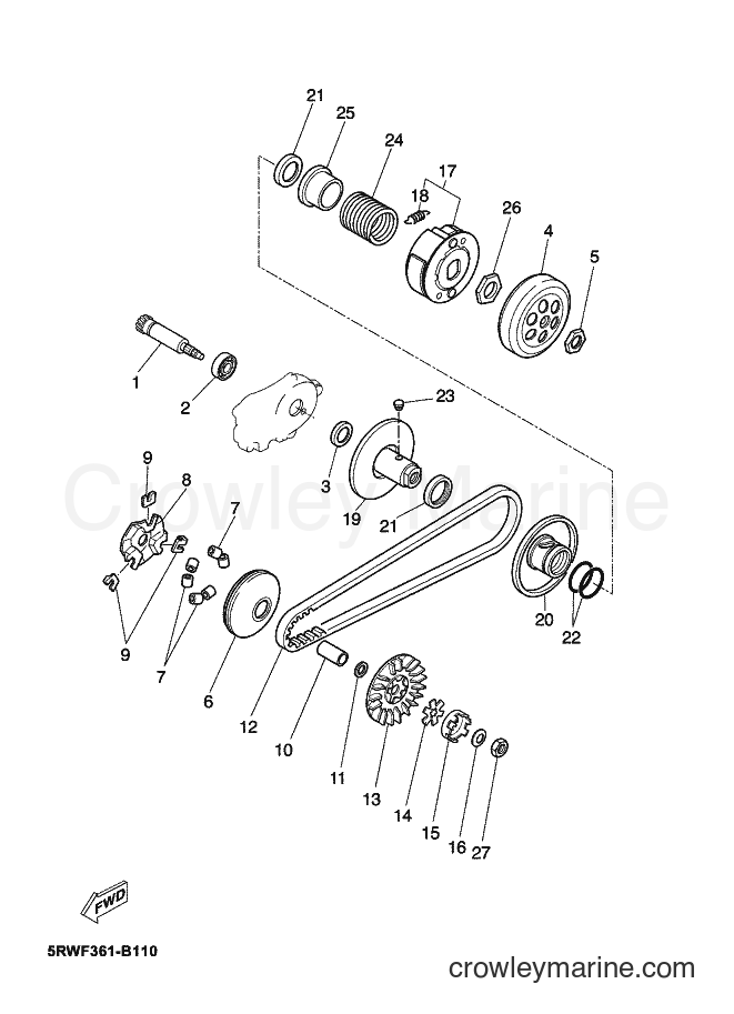 Yamaha Motors CS50Z (5RWP) [010] - CLUTCH