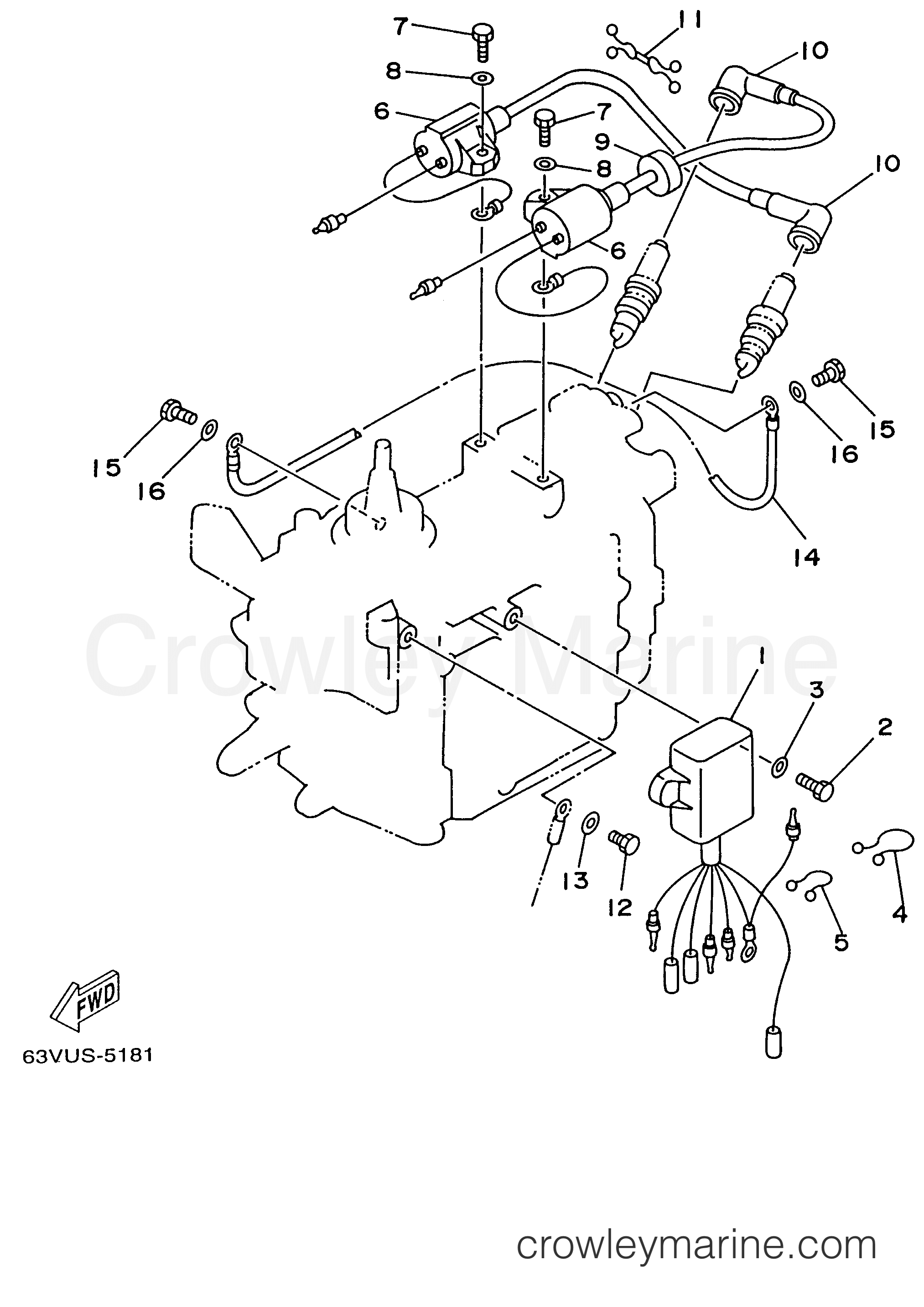 Yamaha Motors 15ELHU - ELECTRICAL 1