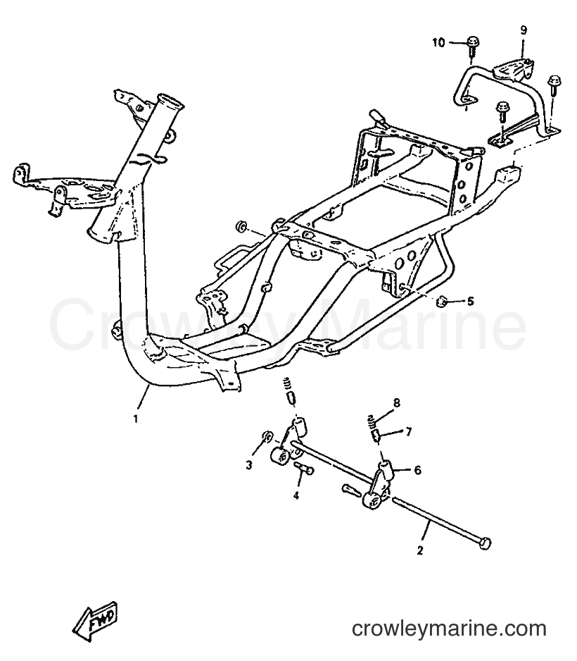 1995 Scooter YM50 - YM50 (4RC1) [999] - FRAME