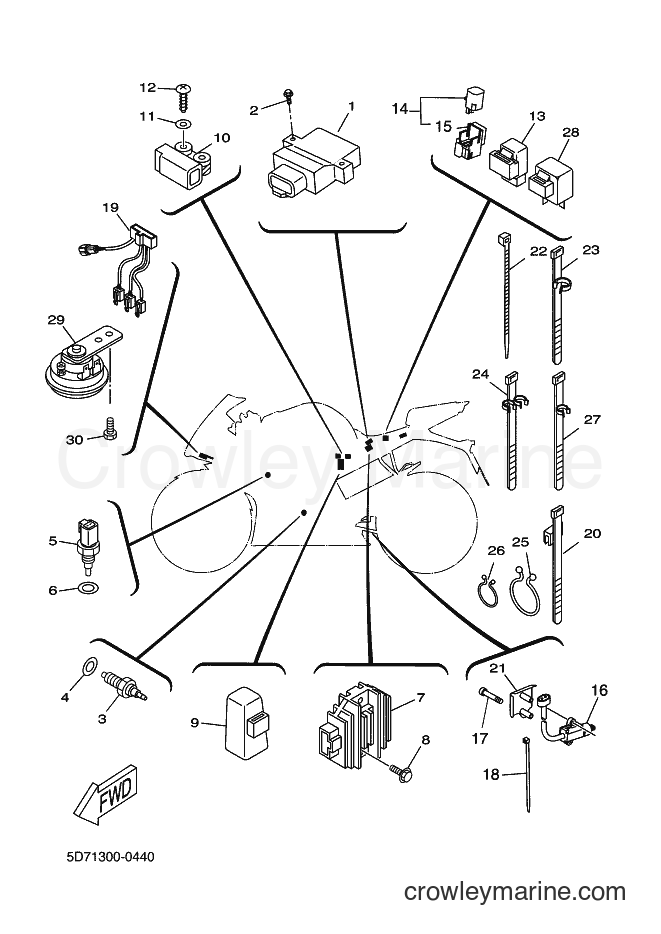 2008 Sport Bike YZF-R125 - YZF-R125 (5D71) [040] - ELECTRICAL 2