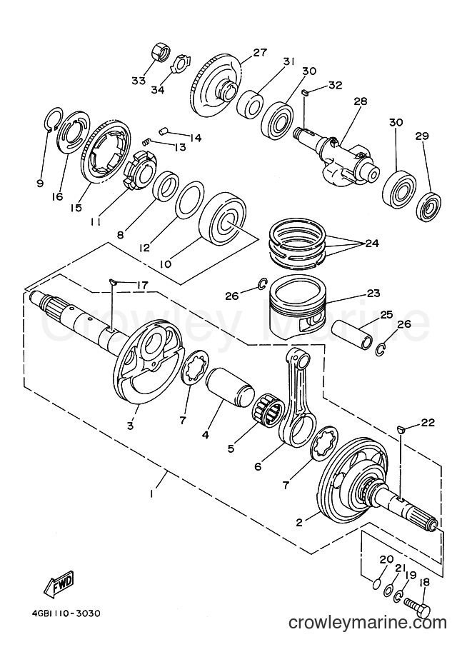 1998 ATV YFM400FW - YFM400FW (4SHC) [010] - CRANKSHAFT & PISTON