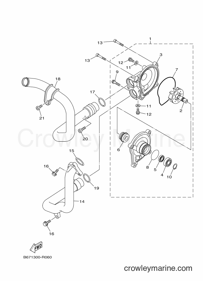 2016 Street Bike MTN1000 - MTN1000 (B671) [010] - WATER PUMP