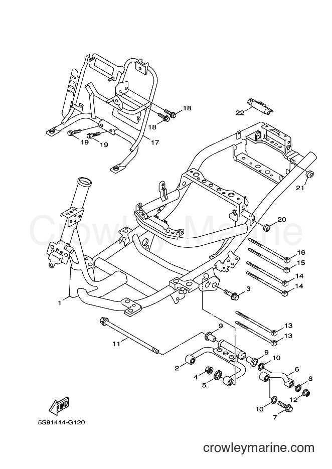 2010 Scooter YW125 - YW125 (32S4) [010] - FRAME