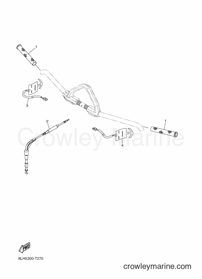 2018 Snowmobile SRV10BS53 - SRV10BS53 (8LH5) [010] - CONTROL CABLE