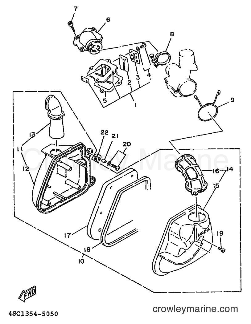 1995 Scooter YA50T - YA50T (4SD1) [999] - INTAKE