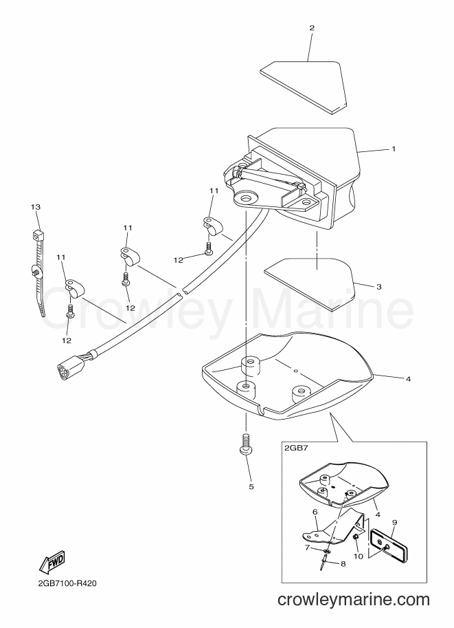 2016 Dirt Bike WR250F - WR250F (2GB7) [010] - TAILLIGHT