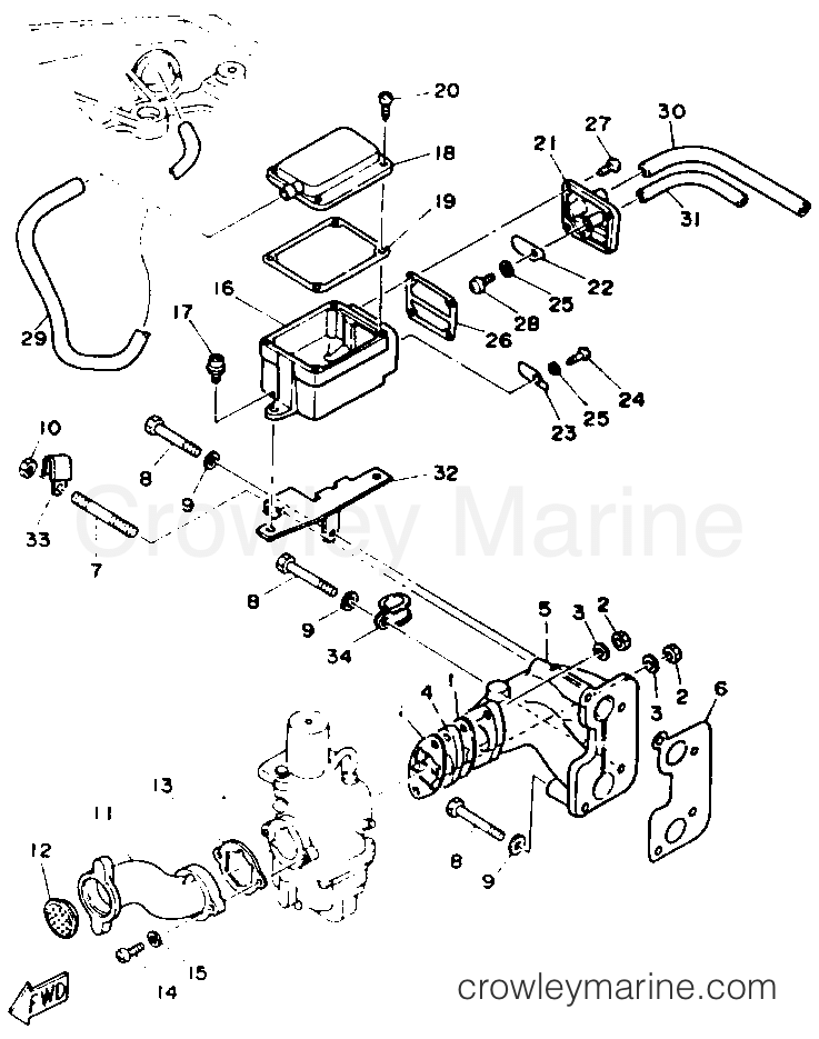 Yamaha Motors F9.9MLHR - INTAKE