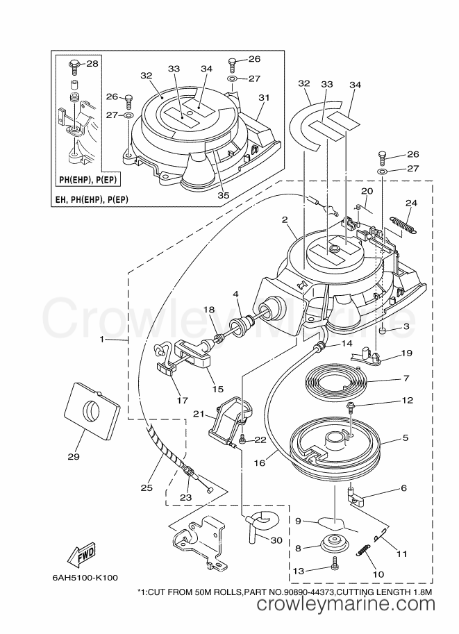 Yamaha Motors F20BEHPL (6AH5) [100] - STARTER