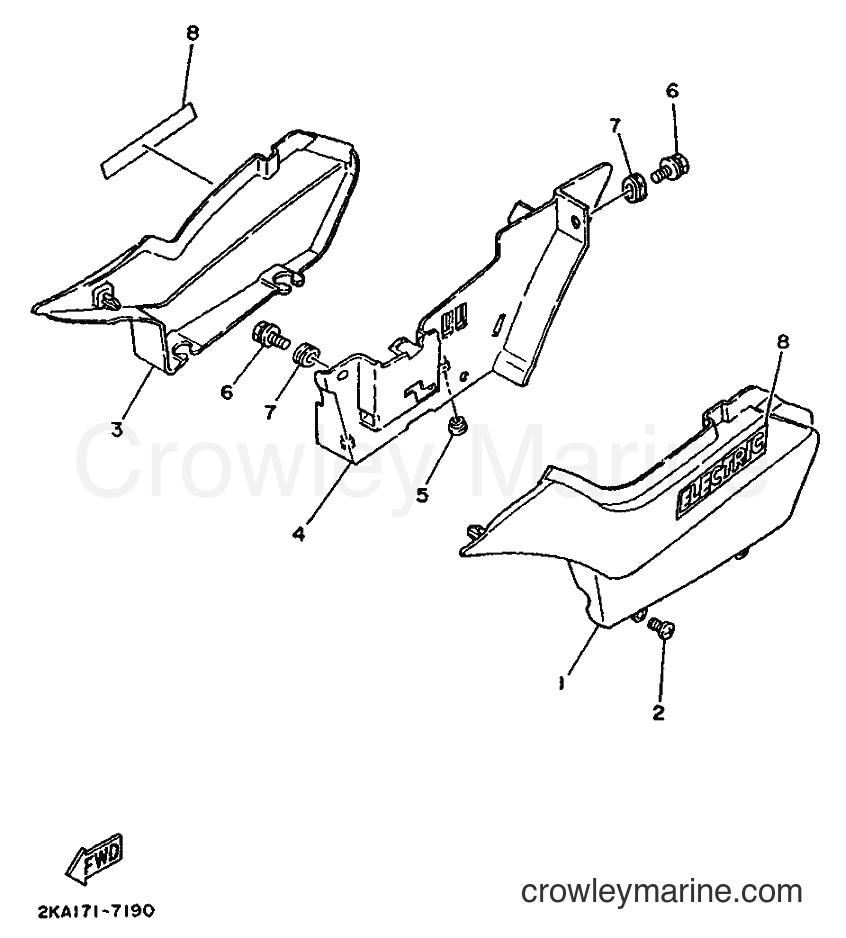 1992 Dirt Bike TW200E - TW200E (3AWD) [010] - SIDE COVER