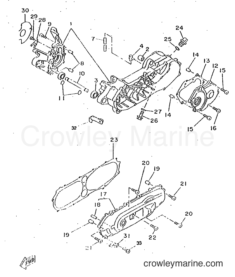 1997 Scooter CW50RSX - CW50RSX (5AA1) [999] - CRANKCASE