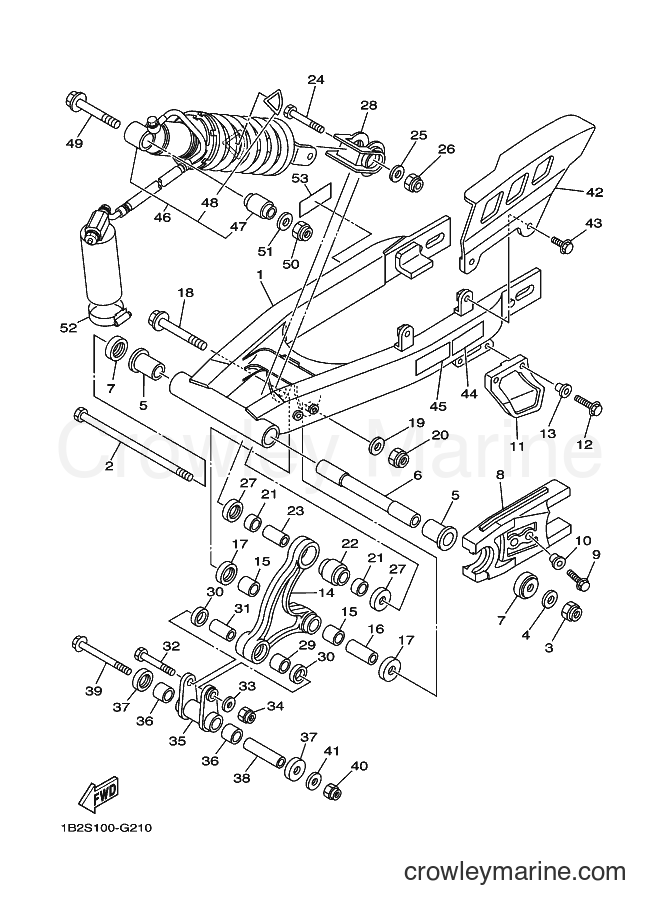 Yamaha Motors TT-R125E (39C2) [010] - REAR ARM & SUSPENSION 2