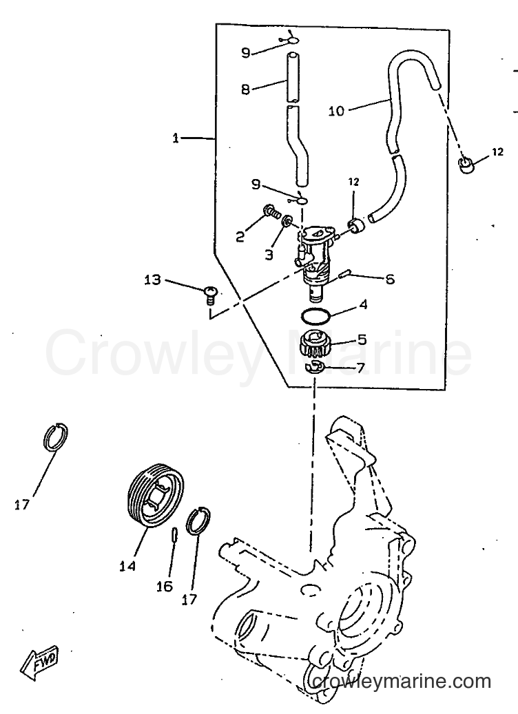 1998 Scooter CW50RSX - CW50RSX (5CD3) [010] - OIL PUMP