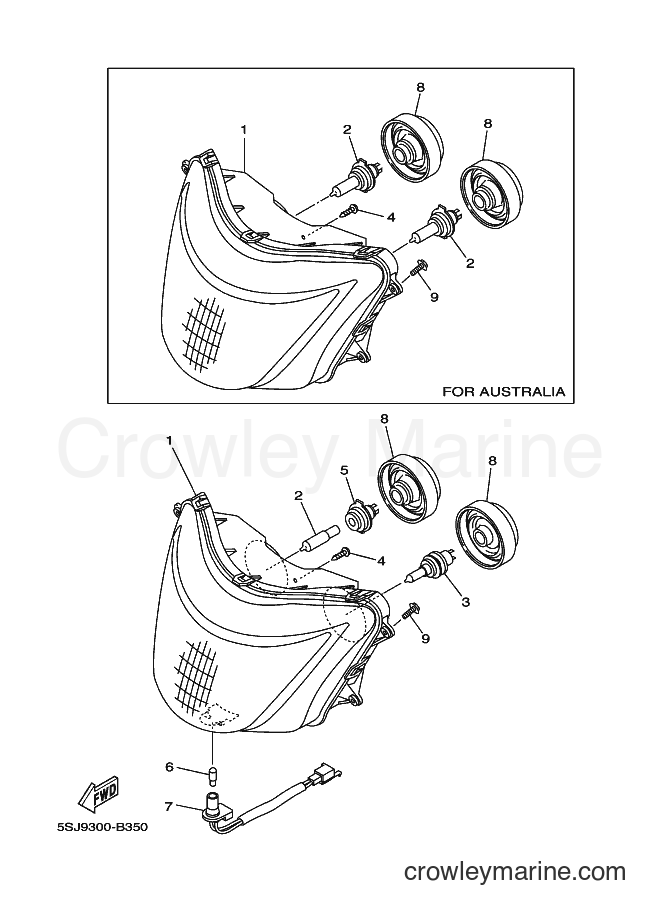 Yamaha Motors YP250 (5SJ9) [070] - HEADLIGHT
