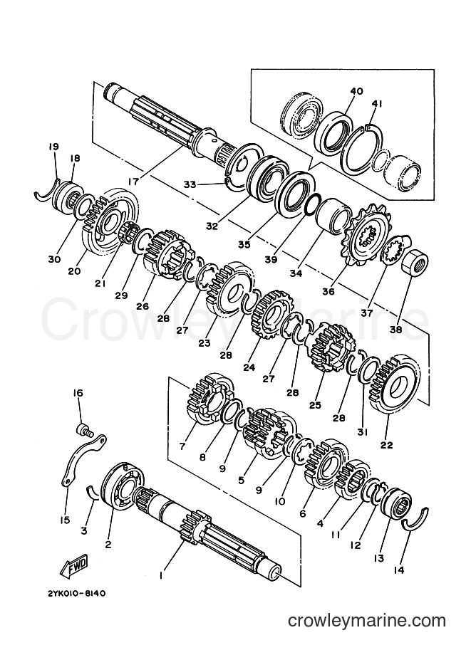 1990 Dirt Bike TDR250 - TDR250 (3NR2) [010] - TRANSMISSION