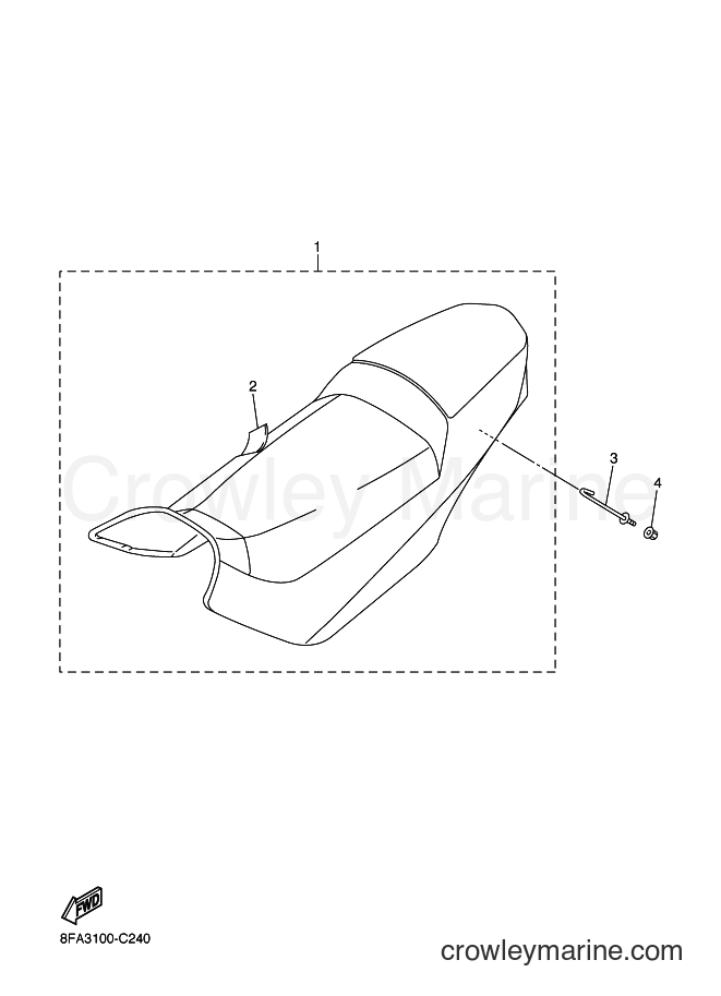 Yamaha Motors RX10S (8EU3) [020] - SEAT