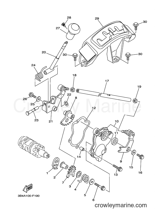 Yamaha Motors YFM700FWAD (3B4F) [010] - SHIFT SHAFT