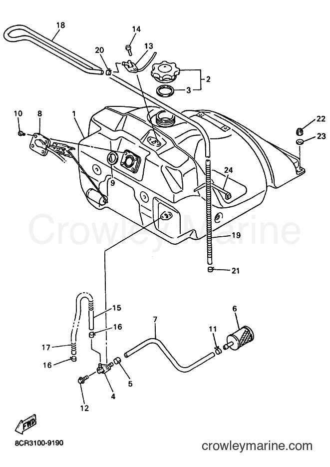 Yamaha Motors VT700 (8DM3) [030] - FUEL TANK
