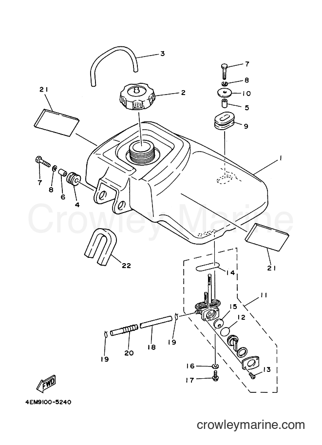2001 ATV YF80M - YF80M (5NE3) [010] - FUEL TANK