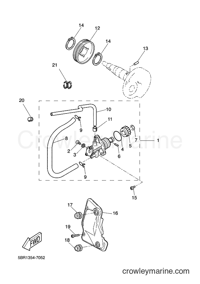 2000 Scooter YQ50 - YQ50 (5KL2) [010] - OIL PUMP