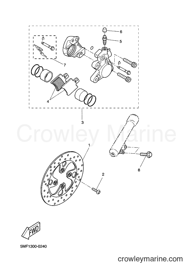 2000 Scooter XN125 - XN125 (5MF1) [040] - FRONT BRAKE