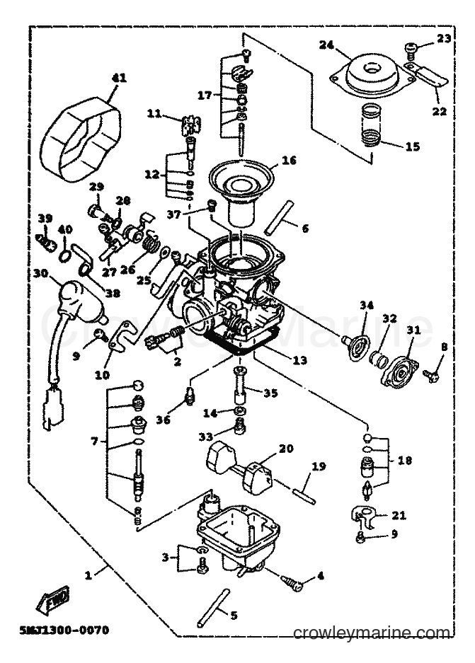 2000 Scooter XC125A - XC125A (5MJ9) [010] - CARBURETOR