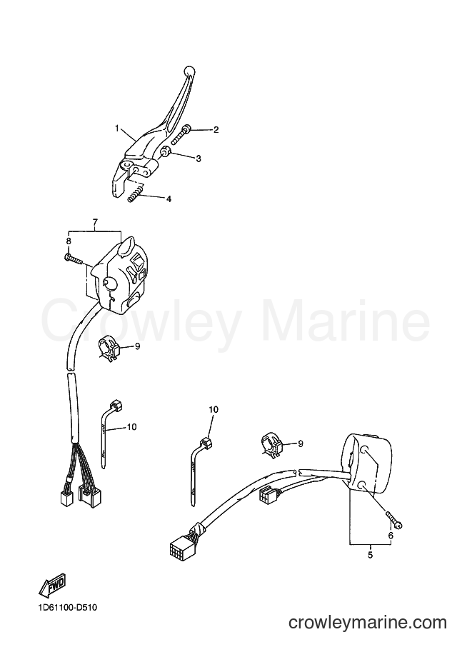 2009 Cruiser XVZ13CT - XVZ13CT (1D6R) [010] - HANDLE SWITCH & LEVER