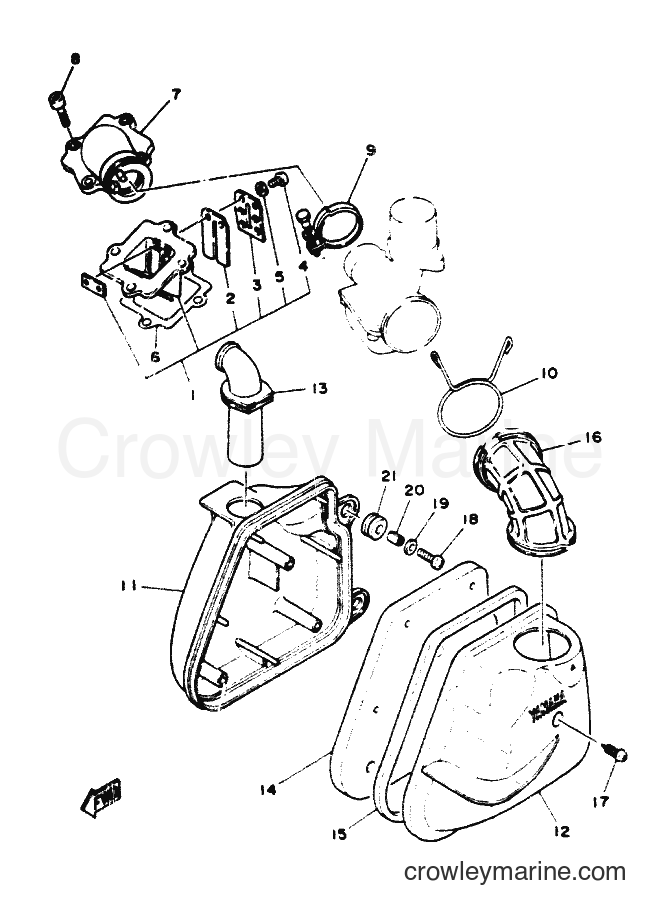 Yamaha Motors YN50 (5AD4) [010] - INTAKE