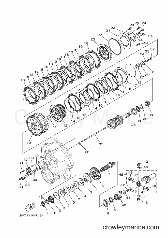 2017 ATV YXZ1000E - YXZ1000E (2HCB) [010] - CLUTCH