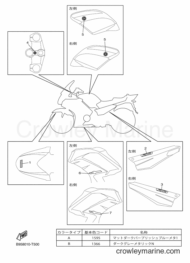Yamaha Motors FJR1300AS (B958) [010] - GRAPHIC & EMBLEM