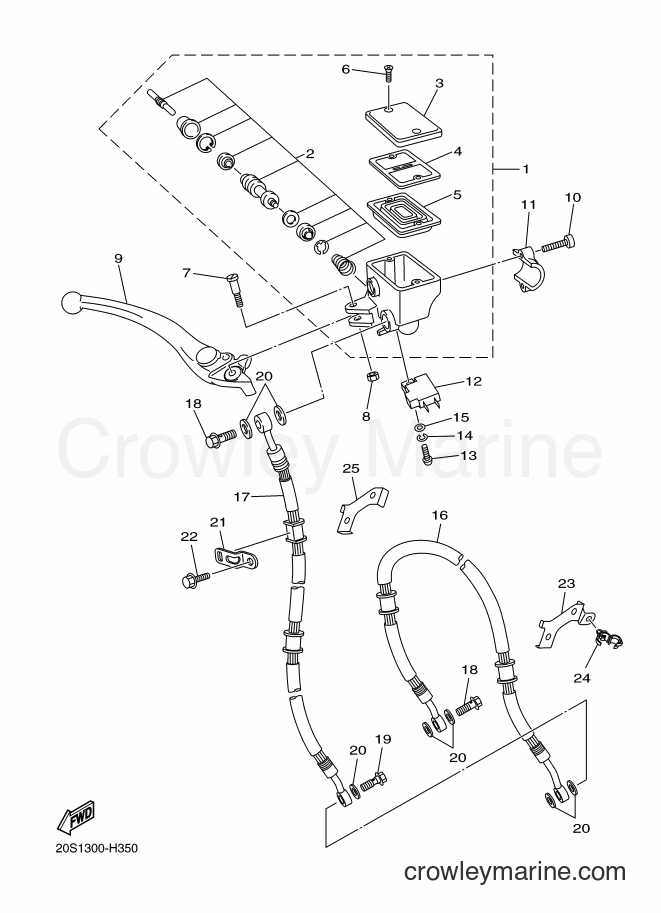 2009 Street Bike XJ6N - XJ6N (20S2) [010] - FRONT MASTER CYLINDER