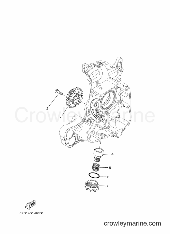 2014 Scooter XC115S - XC115S (1DR5) [010] - OIL PUMP