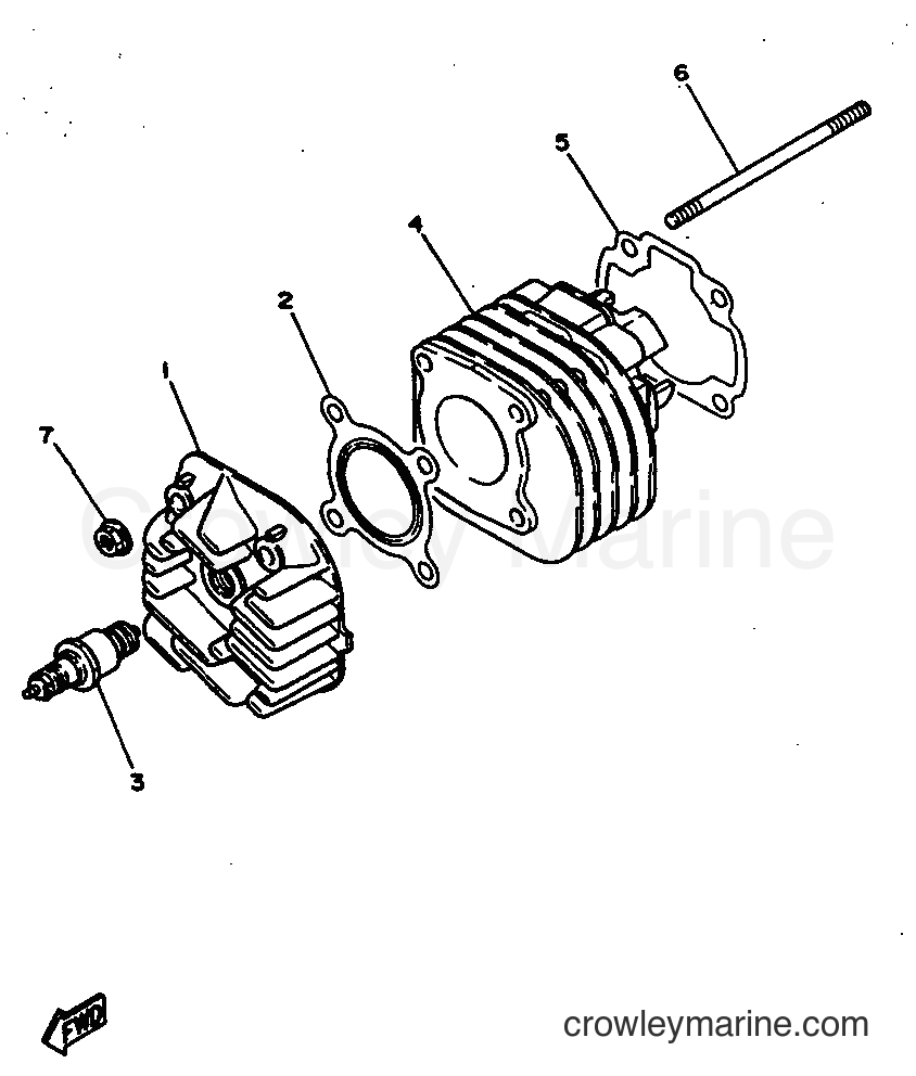 1997 Scooter YN50 - YN50 (5BV1) [010] - CYLINDER