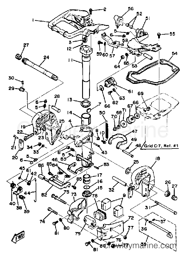 Yamaha Motors 25LN - BRACKET