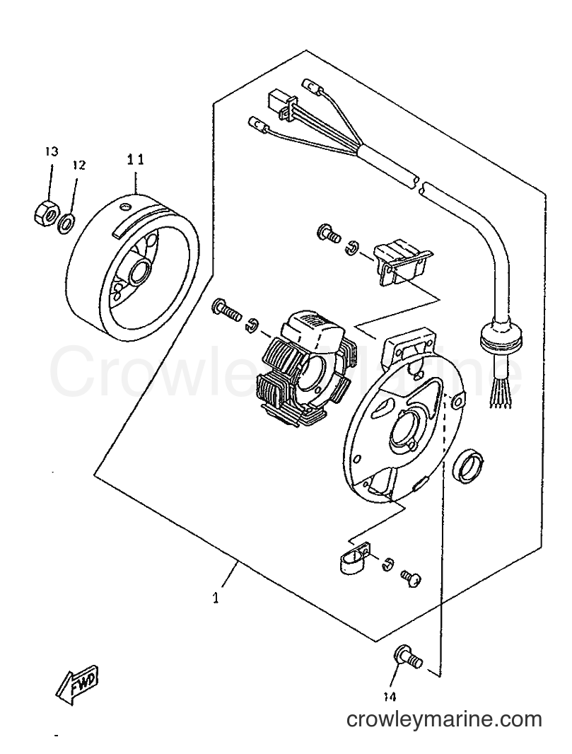 1996 Scooter CW50RSP - CW50RSP (4UR1) [999] - GENERATOR