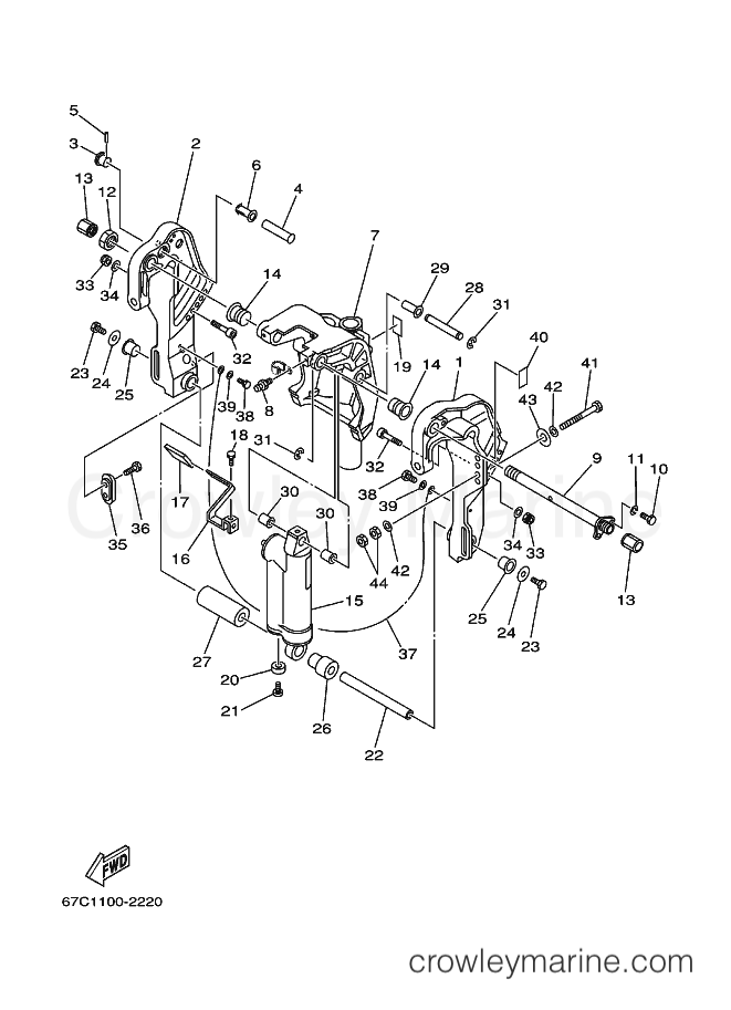 Yamaha Motors F30A (69H2) [140] - BRACKET 1
