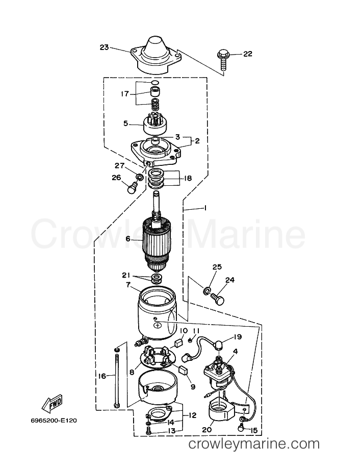 Yamaha Motors 55B (6976) [110] - STARTING MOTOR