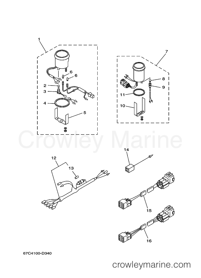 Yamaha Motors F40ELHD (67C4) [080] - METER 1