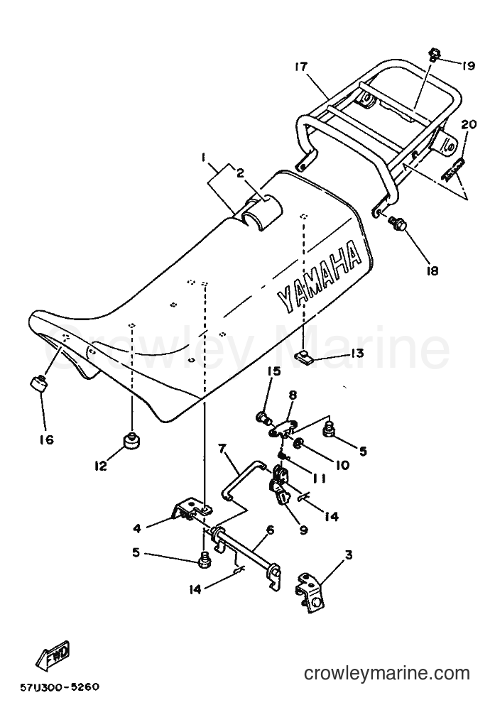 Yamaha Motors DT125 (35E) [999] - SEAT