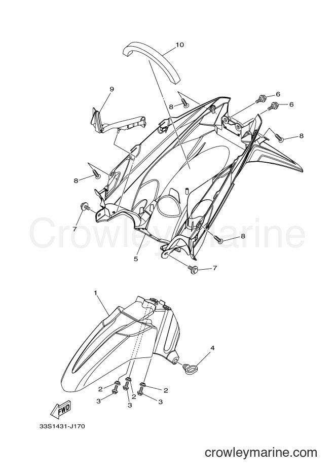 2010 Scooter AL125C - AL125C (33S2) [010] - FENDER