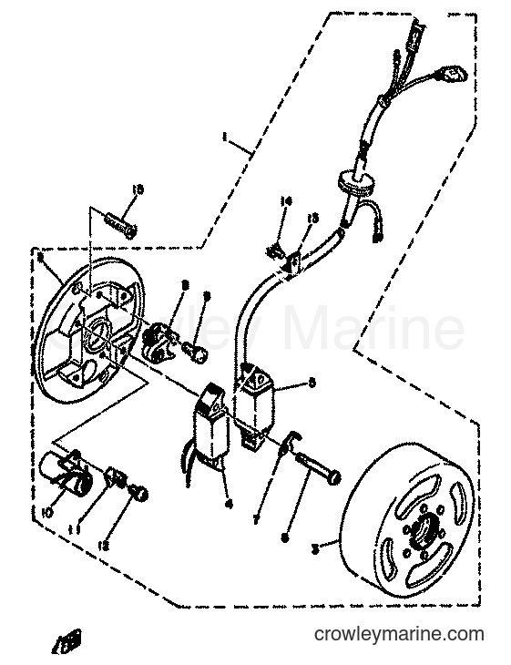 1978 Scooter LB80 - LB80 (1F5) [999] - FLYWHEEL HOUSING
