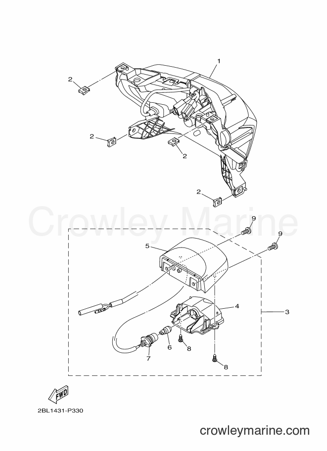 2017 Street Bike LTF125 - LTF125 (2BL5) [010] - TAILLIGHT