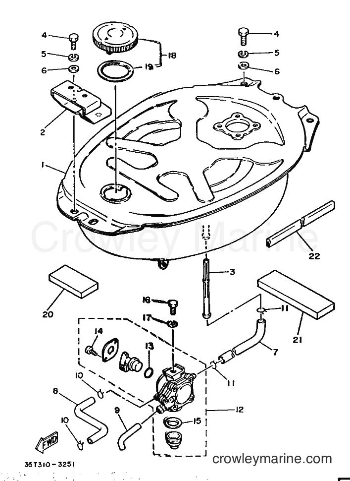 1986 Scooter T80 - T80 (2FL) [999] - FUEL TANK